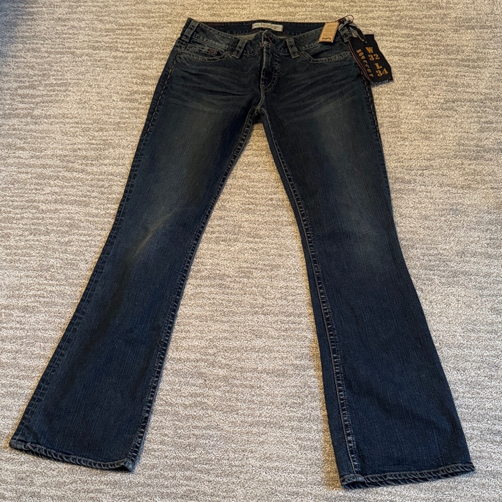 Stylish Dark Blue Flare Jeans